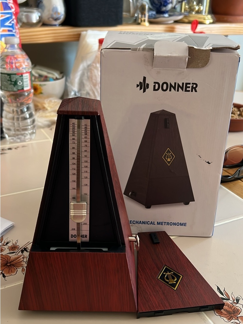 Wooden Mechanical Metronome — Brown Finish